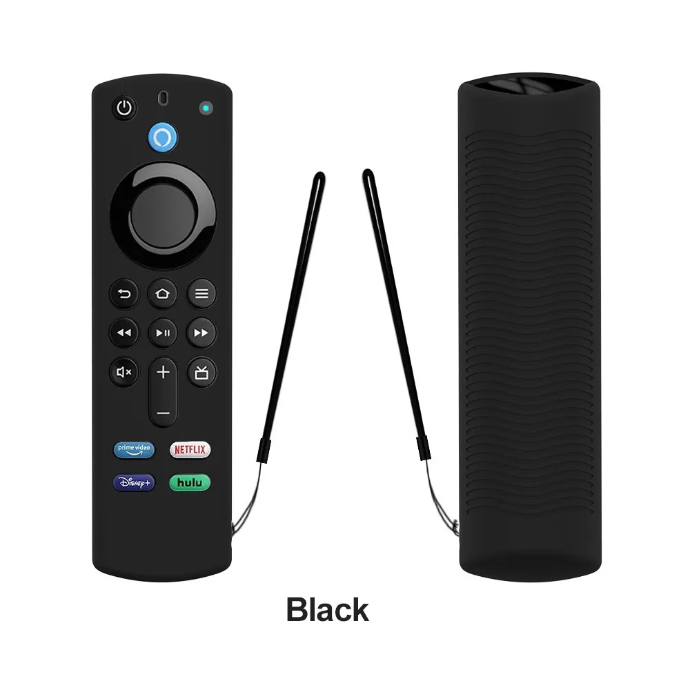 WESOPRO Silicone Case Protective Cover For Fire TV Stick 4K MAX/ 3rd Gen /4K Remote Control Anti Dustproof Case Shell: black