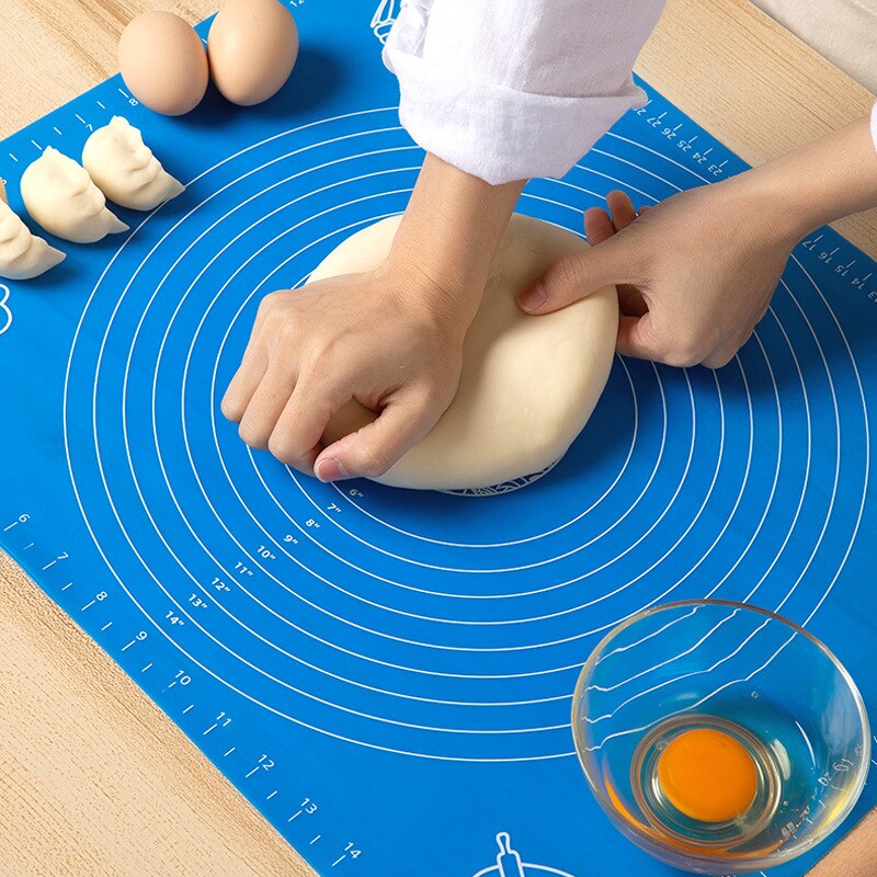 70/64/40Cm Silicone Kneading Dough Mat Nonstick Cookie Cake Baking Mat Fondant Pizza Biscuit Rolling Pad Paste Flour Table Sheet