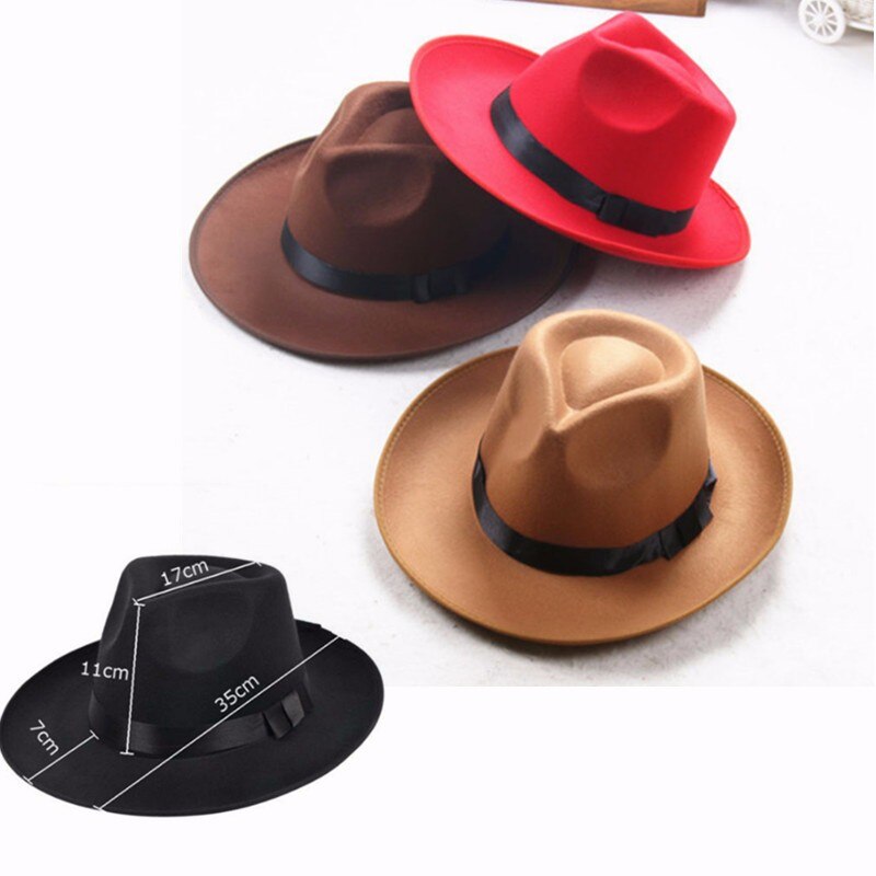 Vintage sombrero Derby vaquero Casual gran sombrero con visera de Jazz sombreros Fedora Sombrero de Panamá para hombres mujeres Unisex accesorios genial