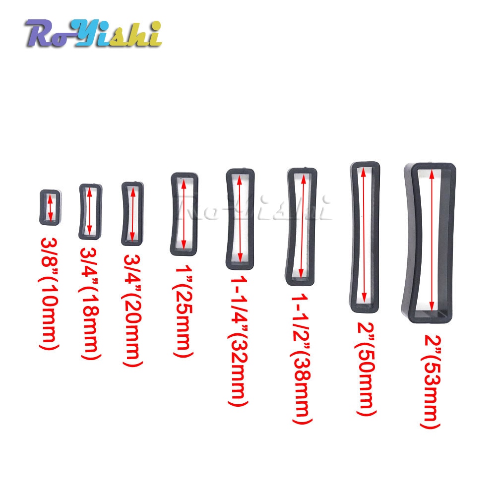 100pcs/pack Plastic Belt Loop Keeper Square Loop Buckles Belt Harness Backpack Straps