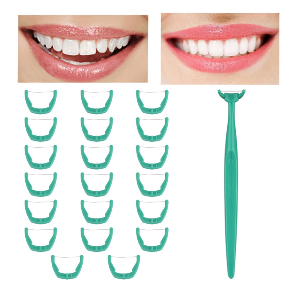 Dental Floss Picks Teeth Toothpicks Flosser Stick Tooth Dental Floss Pick Disposable Interchanging Head Tooth Cleaning Oral Care