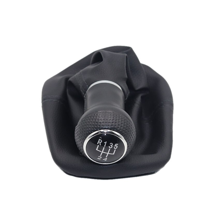 5 23mm met leren hoes voor vw golf 4 mk4 1998 - 2006 versnellingspookhoes: 5 snelheden type 2