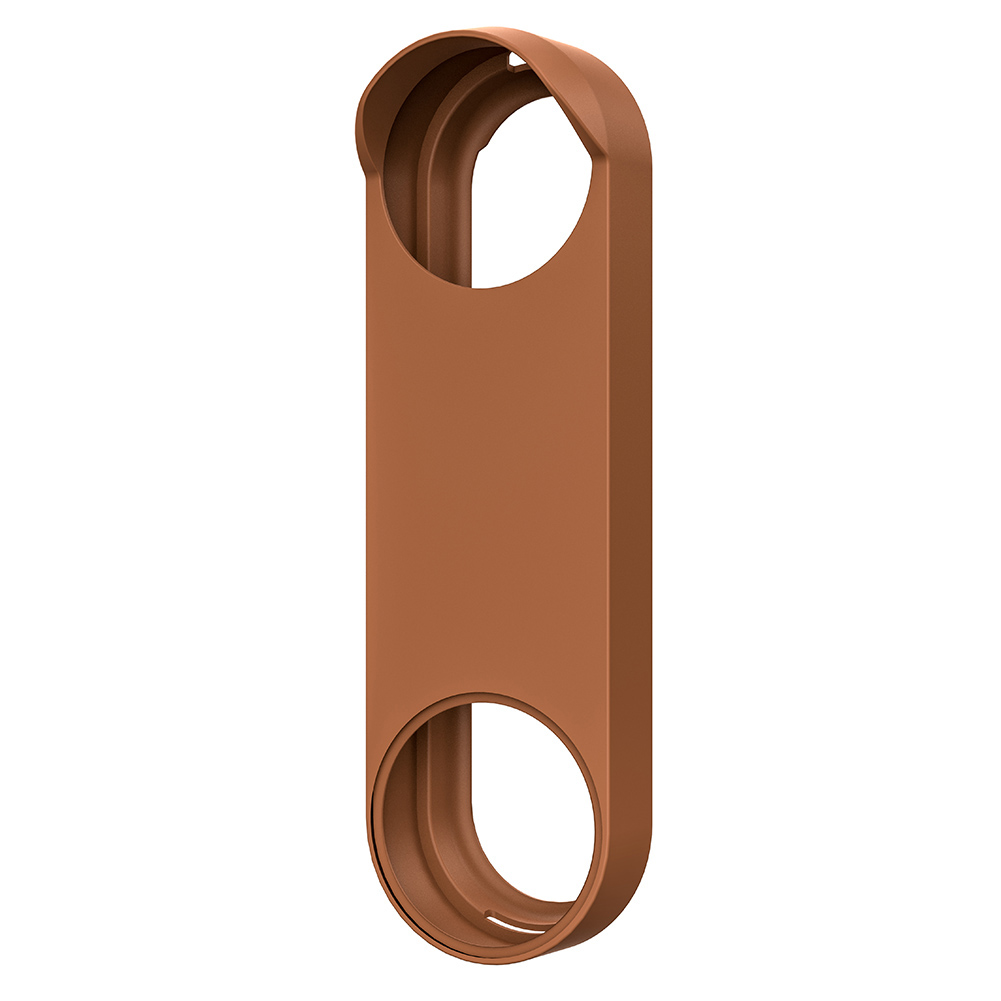 Silicone Case for Google Nest Hello Video Doorbell Battery Model) Weather and UV Resistant Perfect Color Match C: Brown