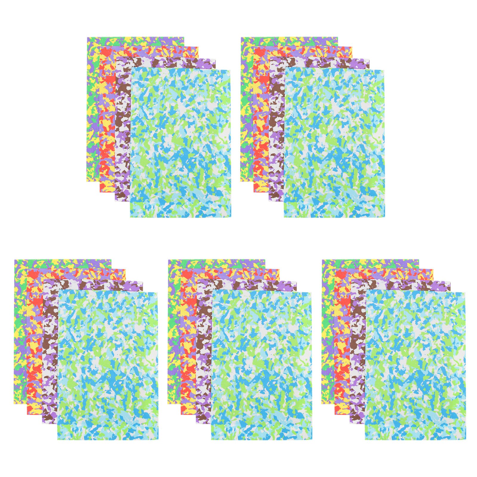 20 stück schwammpapier, diy-tarnmuster, diy-bastelpapier: Default Title
