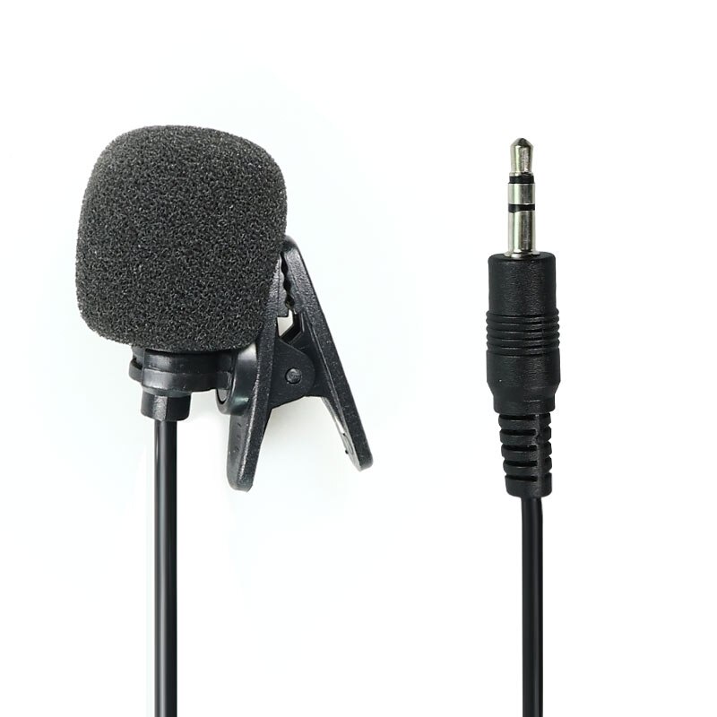 Mini Microphone Condenser Clip-on Lapel Lavalier Mic Wired for Phone Laptop For Phone Portable Mini Stereo HiFi Sound