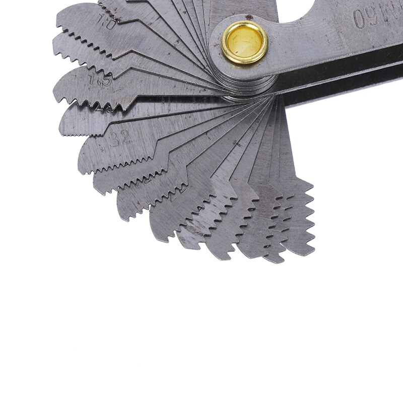 1Pc Thread Measuring Gage 60 Degree Whitworth Metric Screw Thread Pitch Gauge