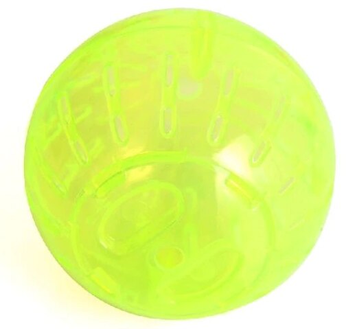 Plastikowe zwierzęta gryzonie myszy jogging zabawkowa piłka chomik szczur myszoskoczek ćwiczenia piłki zabawki: żółty