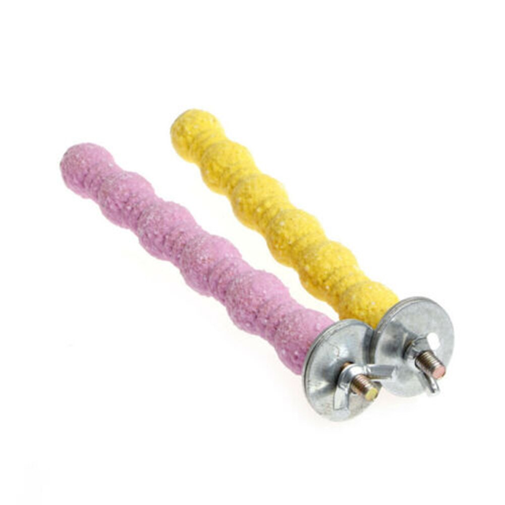 Soporte de estación de aves para mascotas, percha de superficie rugosa de fácil agarre, jaula no tóxica para pájaros amorosos, periquitos, cacatines