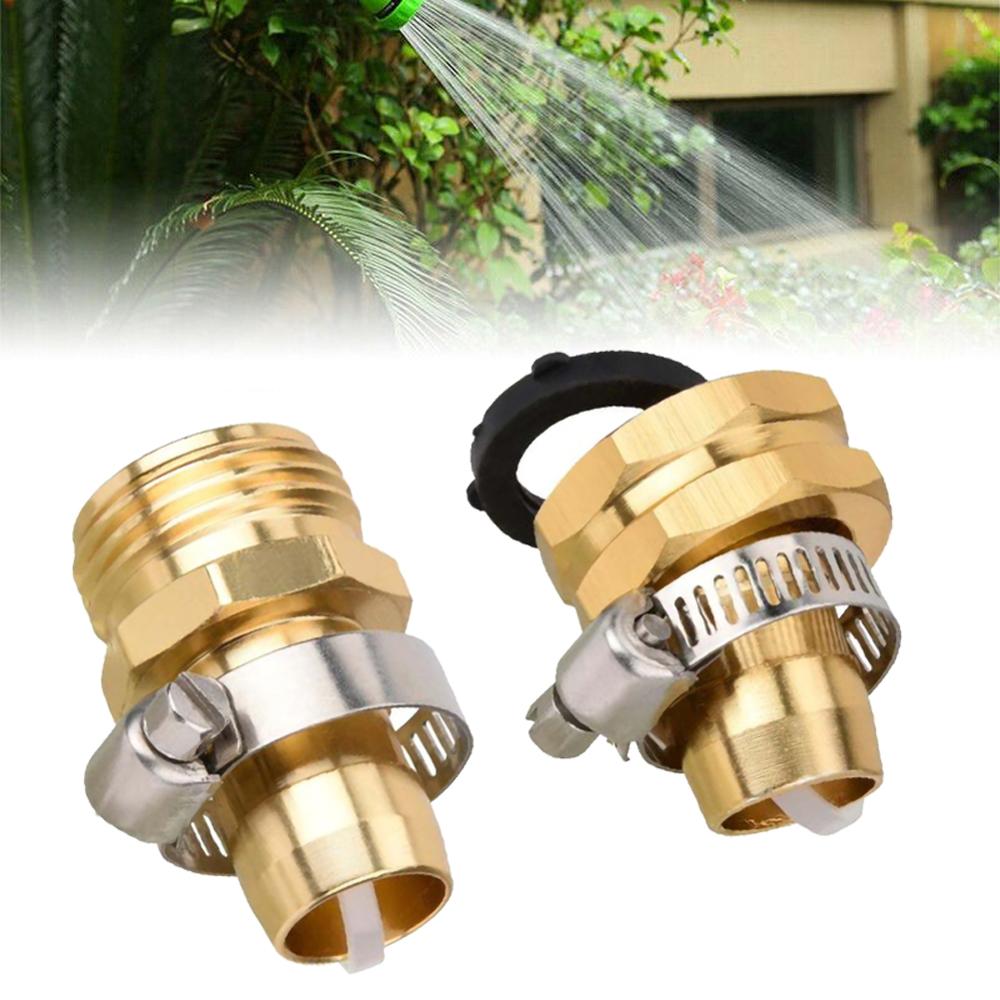 Garden Hose Repair Mender Kit Hose Connector 3/4 Male Female Connector Set Garden Watering Irrigation System