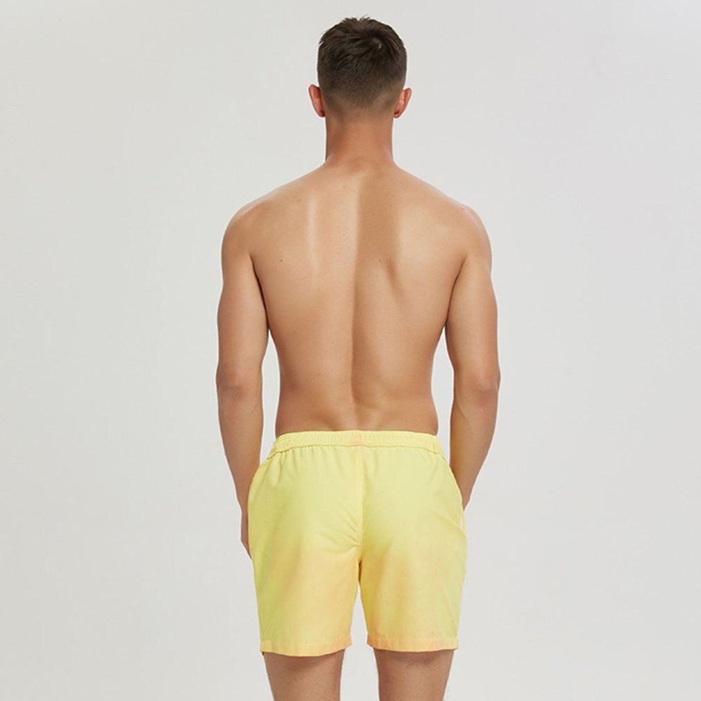 Changement magique couleur conseil Shorts été hommes maillot de bain maillot de bain maillot de bain séchage rapide short de bain pantalon de plage directe
