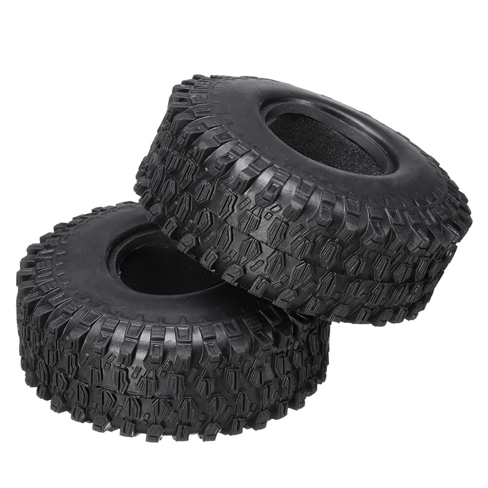 2Pcs 1.9Inch Rock Crawler Tires with Memory Foam for TRX-4 tire SCX10 90046 D90 M8617: Default Title