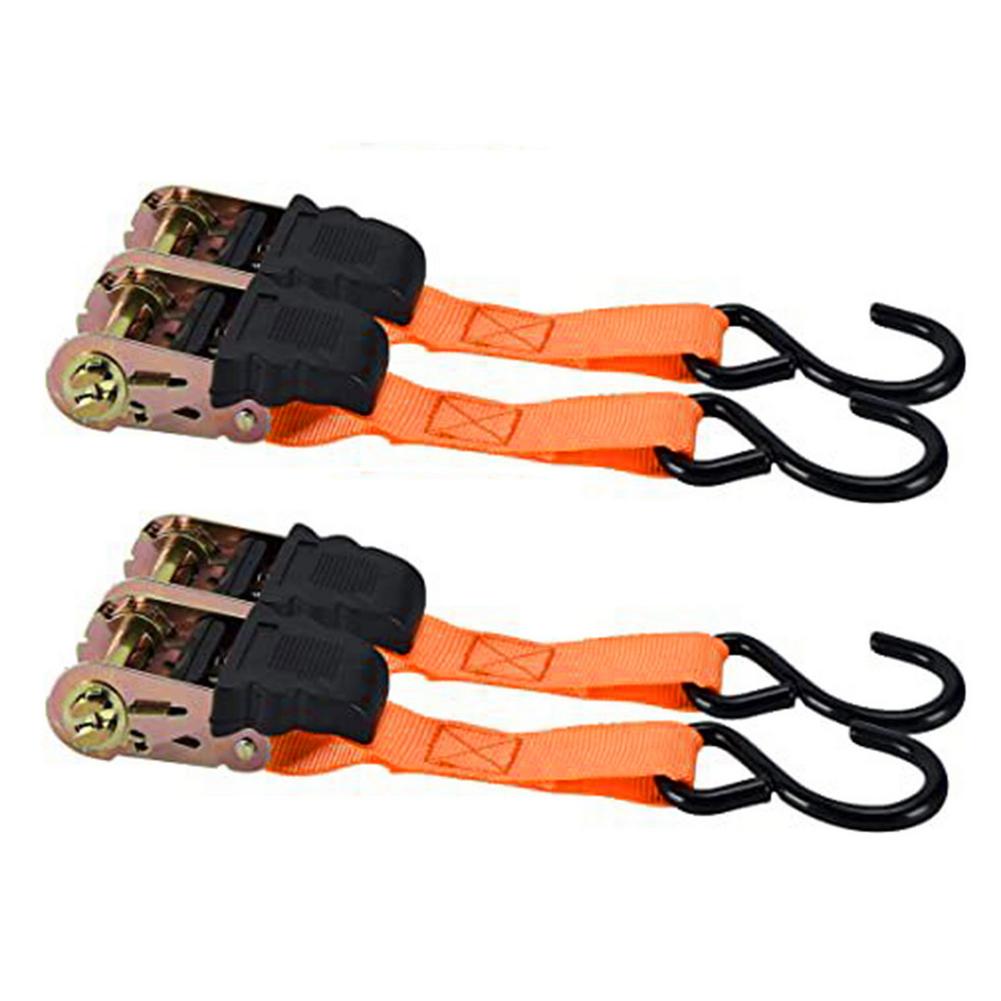 Catraca amarra para baixo correias de carga de amarração 1000lb quebra força catraca tie-down cinta kit para carro e caminhão bagagem tie-down cinta: 4pcs