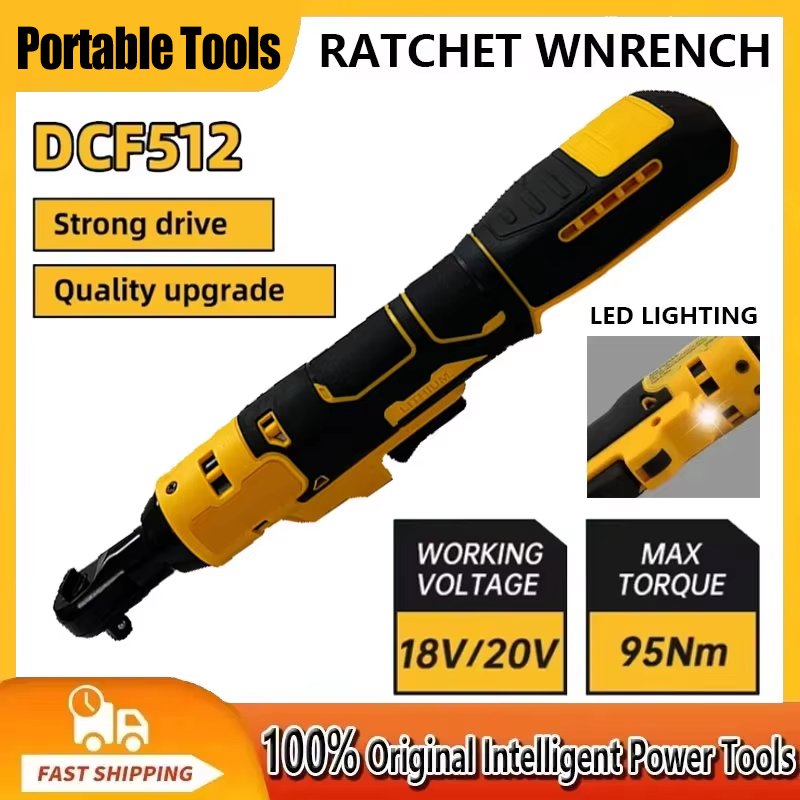 Dewalt DCF512 1/2 Inch Borstelloze Ratel Haakse Moersleutel LED Accuschroevendraaier Variabele Snelheid Power Wrench 20V Power Tools