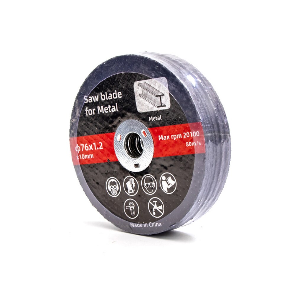 1/10pcs 76mm Metal Cutting Discs Cut Off Wheels Grinding Discs Wear Resistance Angle Grinder Wheel Power Double Net Cutting Disc: 10pcs