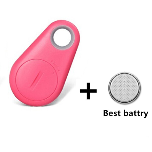 FFFAS Raindrop Smart Key Finder Wireless Bluetooth Tracker Anti Lost Alarm Tag Child Bag Pet GPS Locator for IPhone 6 7 8 Plus: Pink