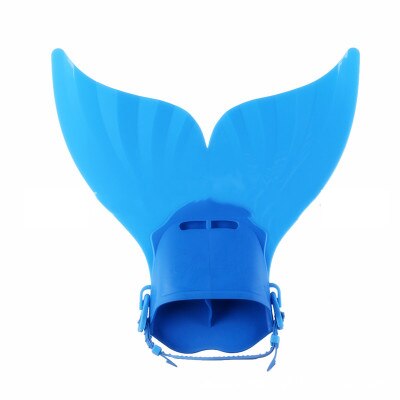 Mermaid Fins Monolithic Whale Tail Children's One-piece Fins Children's Fins Snorkeling Swimming Training Diving Supplies: Dark Blue