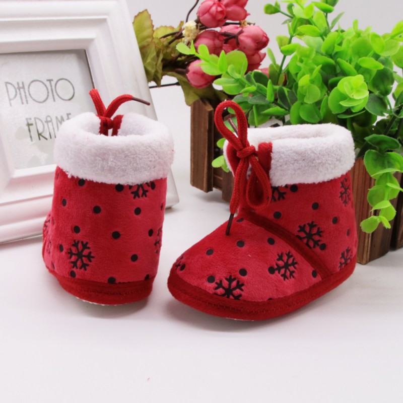 Baby Shoes Toddler Boots Infant Boys Girls Winter Autumn Thick Warm Snow Boots Newborn Soft Sole Crib Shoes S2