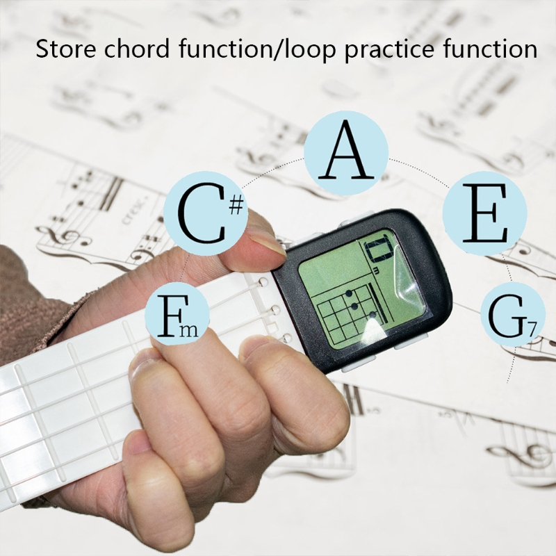 G92F Acoustic Ukulele Practice Tool Fingerboard Chord Exerciser Finger Exerciser