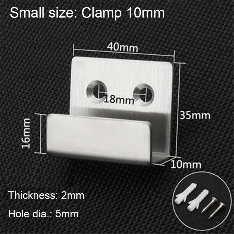 2pcs/lot Stainless Steel Hanging Hook Code Ceramic Tile Display Buckle U-shape Corner Brackets Joint Fastener Wall Support: 766S