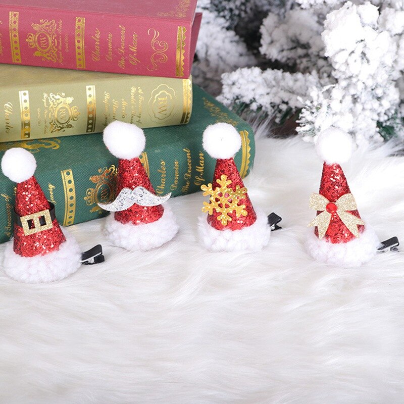 Kerst Leuke Kerst Hoed Haarspeld Volwassen Kinderen Haarspeld Dames Levert Kerstmuts Sneeuwvlok Boog Haar Accessoires