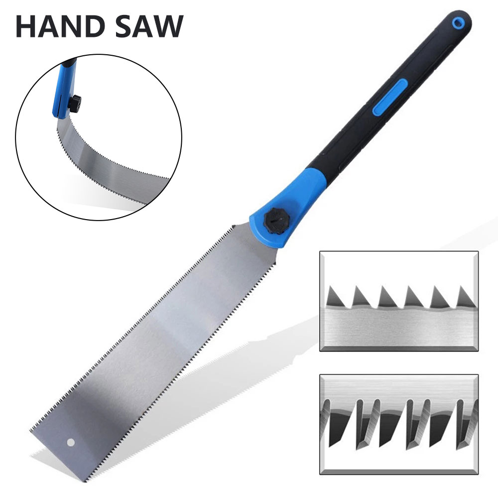 Japanese Style Hand Saw Stainless Plastic Cutting Tool Steel Pull Saw Double Edge Flush Cut Saw Handheld Trim Saw Woodworking
