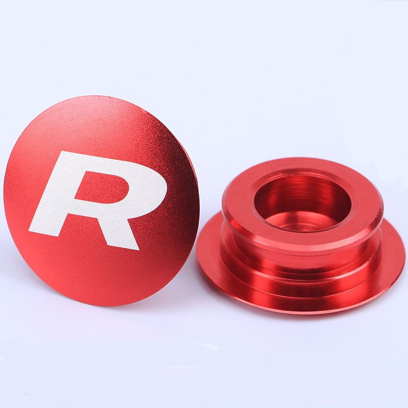 Biela de bicicletas de montaña, 2 uds., piezas de perno de brazo de manivela, soporte inferior, a prueba de polvo, cubierta impermeable, tornillo, bielas, tapón, Perno de tapa de eje BB: Rojo