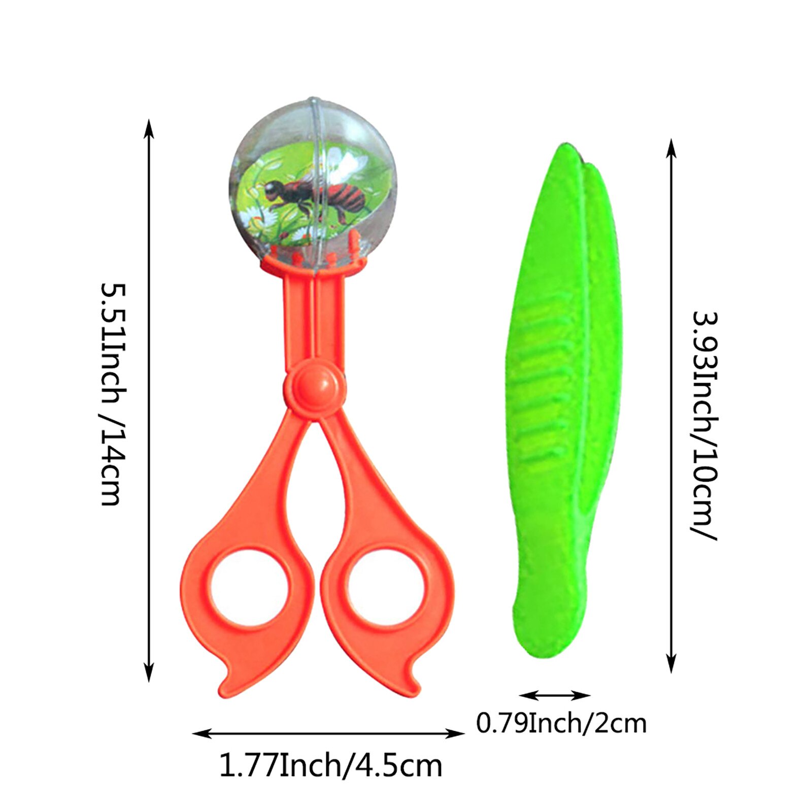 Bug Insect Catcher Scissors Tongs Tweezers Scooper Clamp Kids Toy Cleaning Tool For Biological Outdoor Adventure Game Toys 30#