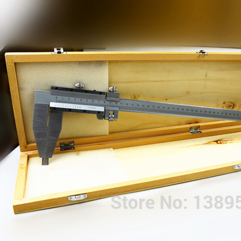 Calibrador Vernier de acero, herramienta de medición de alta resistencia, con estilo de Punta larga, 0-500mm