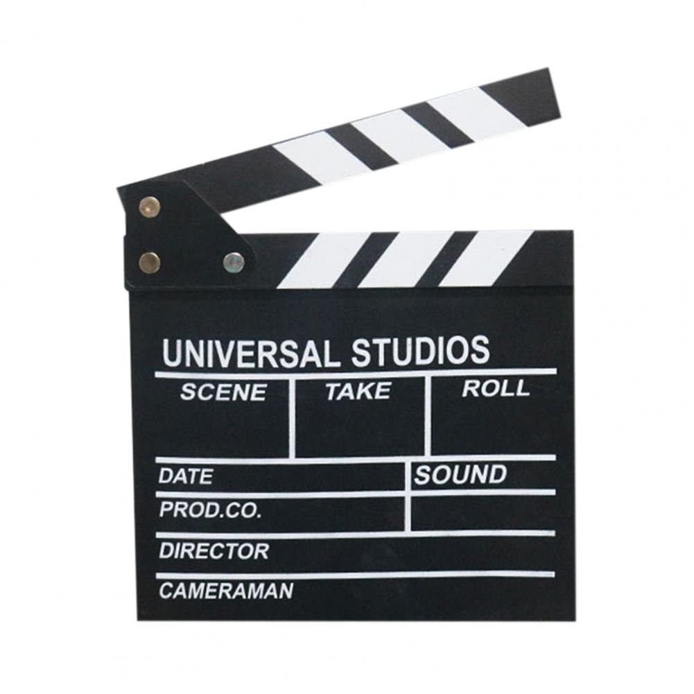 60% Film Clapboard Lightweight Portable Stable Film Director Clapboard Action Movie Clapper Board for Studio Live