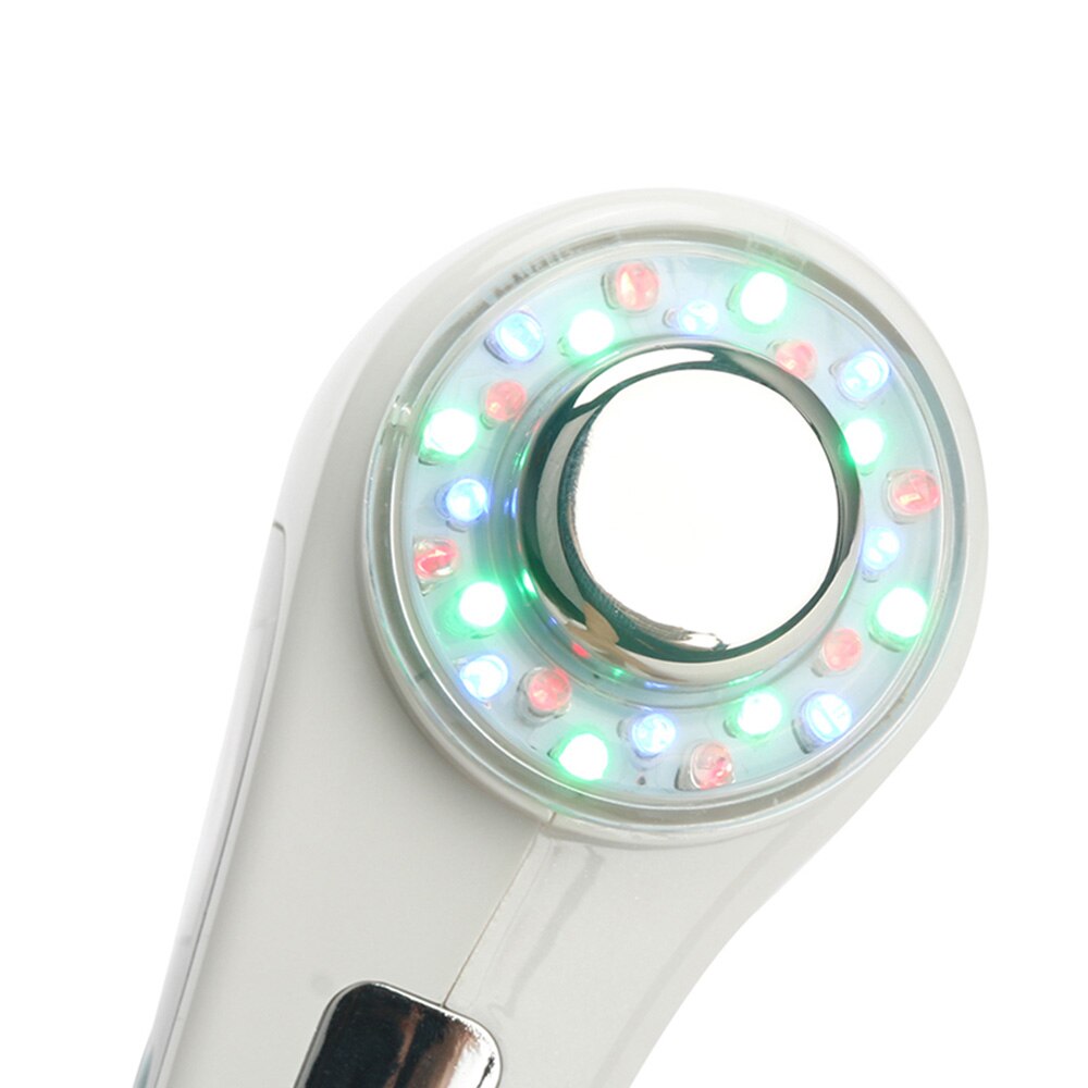 4 in 1 Ultraschall Gesicht Massagegerät 7 Farben LED Licht Gesichts Photon Ultraschall Therapie Hautpflege Körper Schlank Anti Zellulitis schönheit