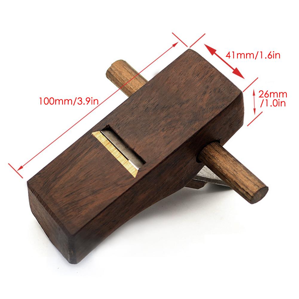 Cepillo de mano de 100mm para carpintero, herramienta de recorte de madera de ébano, para hacer superficies de madera suave