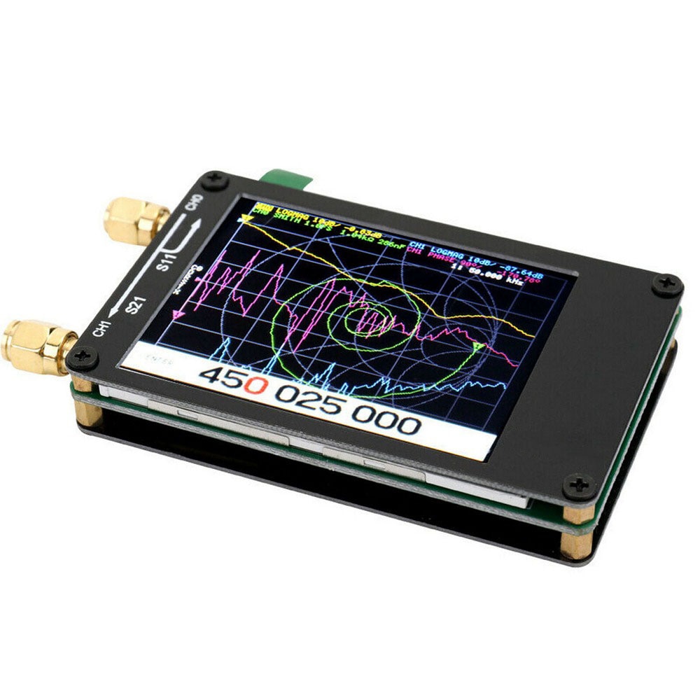 NanoVNA 50KHz-900MHz Vector Network Analyzer Digital Touching Screen Shortwave MF HF VHF UHF Antenna Analyzer Standing Wave