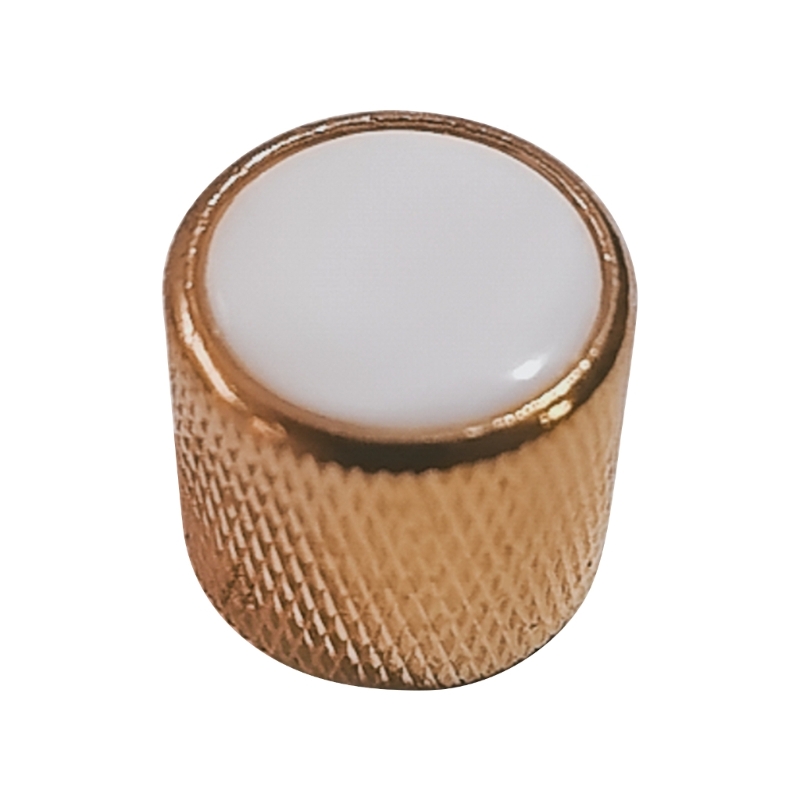 Gitaarknop Roterende elektronische bediening Potentiometerknop Volumeknop Knop Knop Elektrische gitaarknop, schakelknoppen: Licht Geel