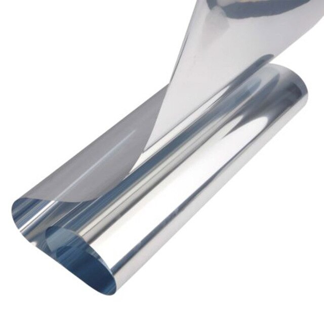 Lámina térmica aislante para ventana de construcción, protector solar de vidrio de 30CM x 2M, 1 rollo: Silver