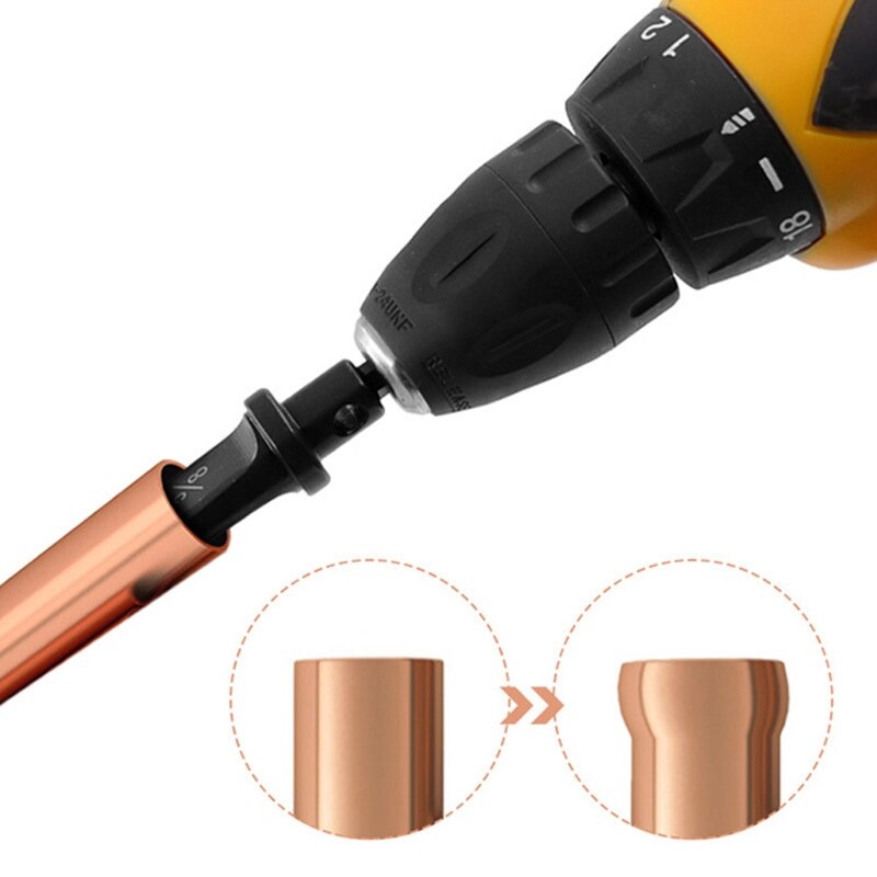 5-in-1 Inch Tube Expander Pipe Expander Dril Electric Repair Support Swaging Tool Drill Bit Expander