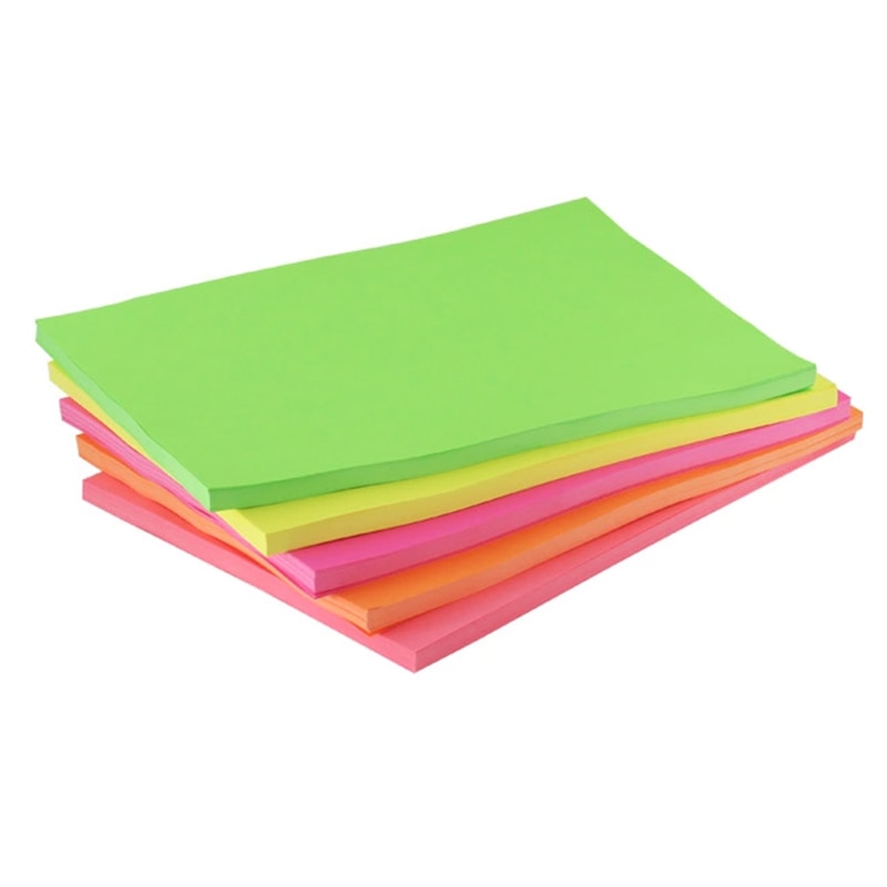 Copy printing color paper A4 100 sheets 80G Multicolors Handmade DIY paper Office School Supplies
