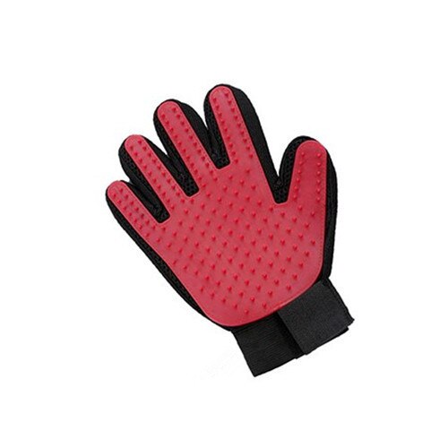 Haustier Handschuh Katze Pflege Handschuh Katze Haar Deshedding Pinsel Handschuhe Hund Kamm für Katzen Schlecht Sauber Massage Haar Entferner Bürste: verrotten / links
