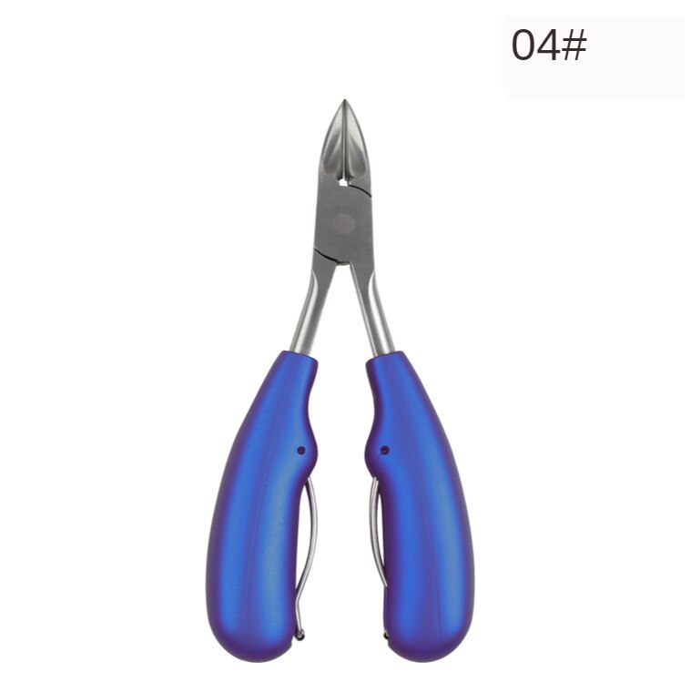 Märke skarp böjd paronychia remover nagelsax manikyr tår död hud tång trimning nagelklippare nipper: 04