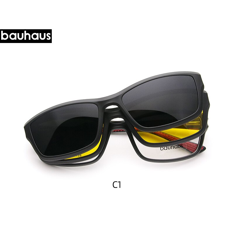 X3182 Bauhaus sport eyewear night vision magnetic sunglasses: C1