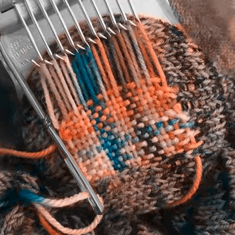 Speedweve DIY Apparel Sewing Small Loom Small Mender Loom Small Loom For Darning Machine With Instructions Accessories