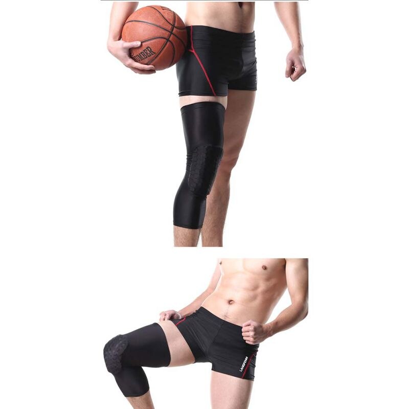 1 pc Volwassen/Kind Sport Kneepad Basketbal Pad Been Knie Lange Mouwen Protector Gear Crashproof Beenwarmers Kussen