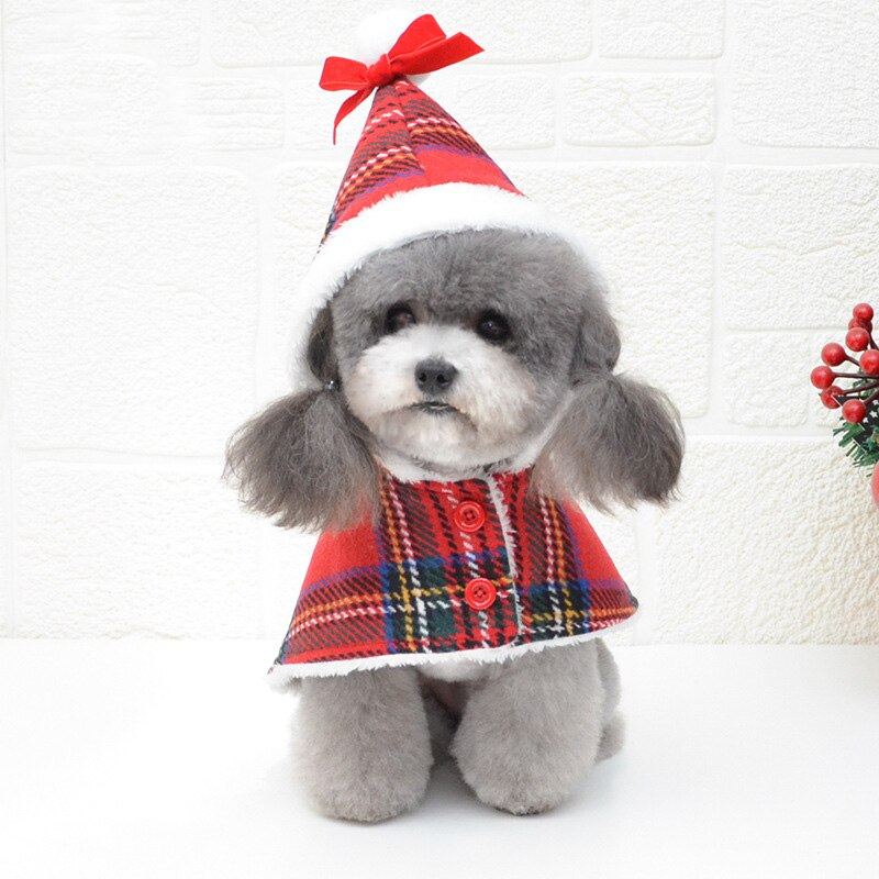 Kæledyrsforsyning hundetøj kæledyrstøj hundeklud juletøj julefest med hattevinter varm teddy baume