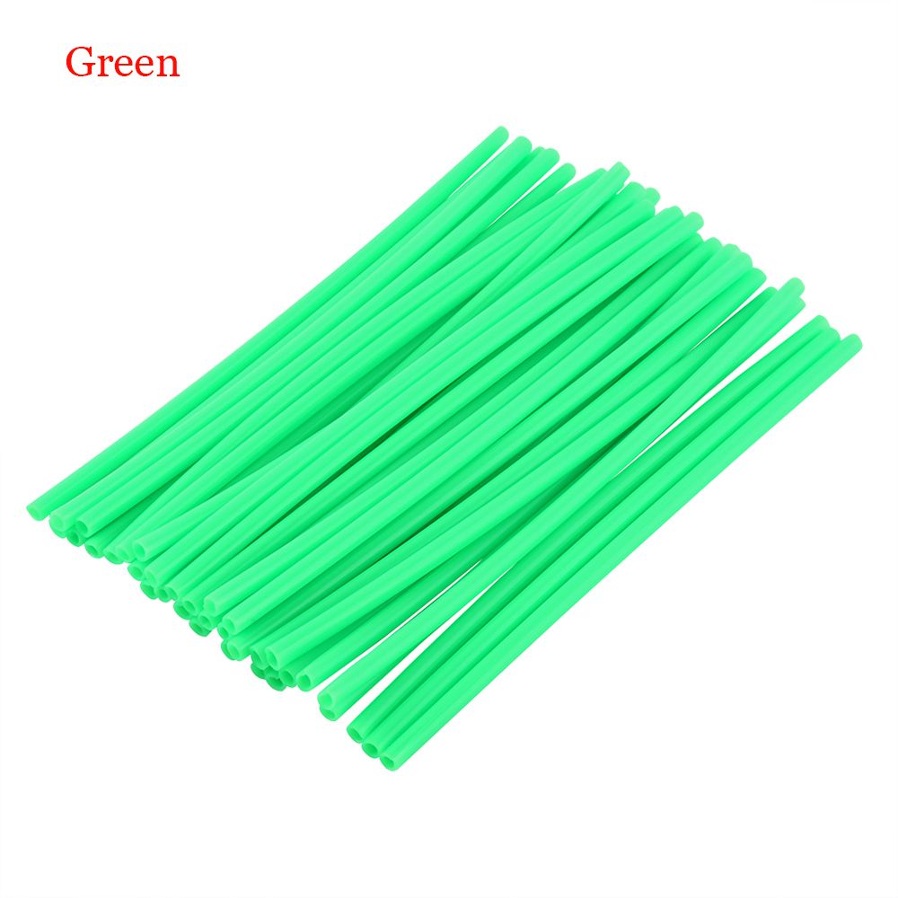 36Pcs ES Bike Guard Motocross Wheel Spoke Wraps Covers Rims Skins Protector: green