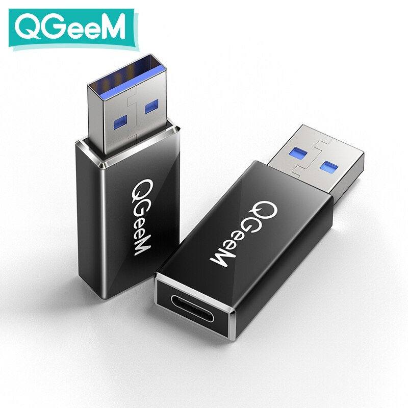 QGeeM USB 3.1 Tipo C Hembra al Varón DEL USB 3.0 Puerto adaptador de Tipo A Conector de Adaptador de Conector de Sincronización de Datos de 10 Gbps para Macbook Google