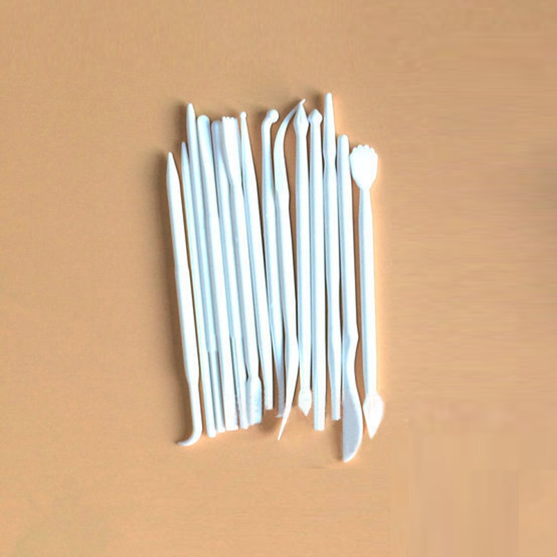 14Pc/Set Plastic Flower Sculpture Double Sugar Modeling Sculpture Sculpture Cutter Fondant Gum Paste Clay Mold DIY Baking Tools