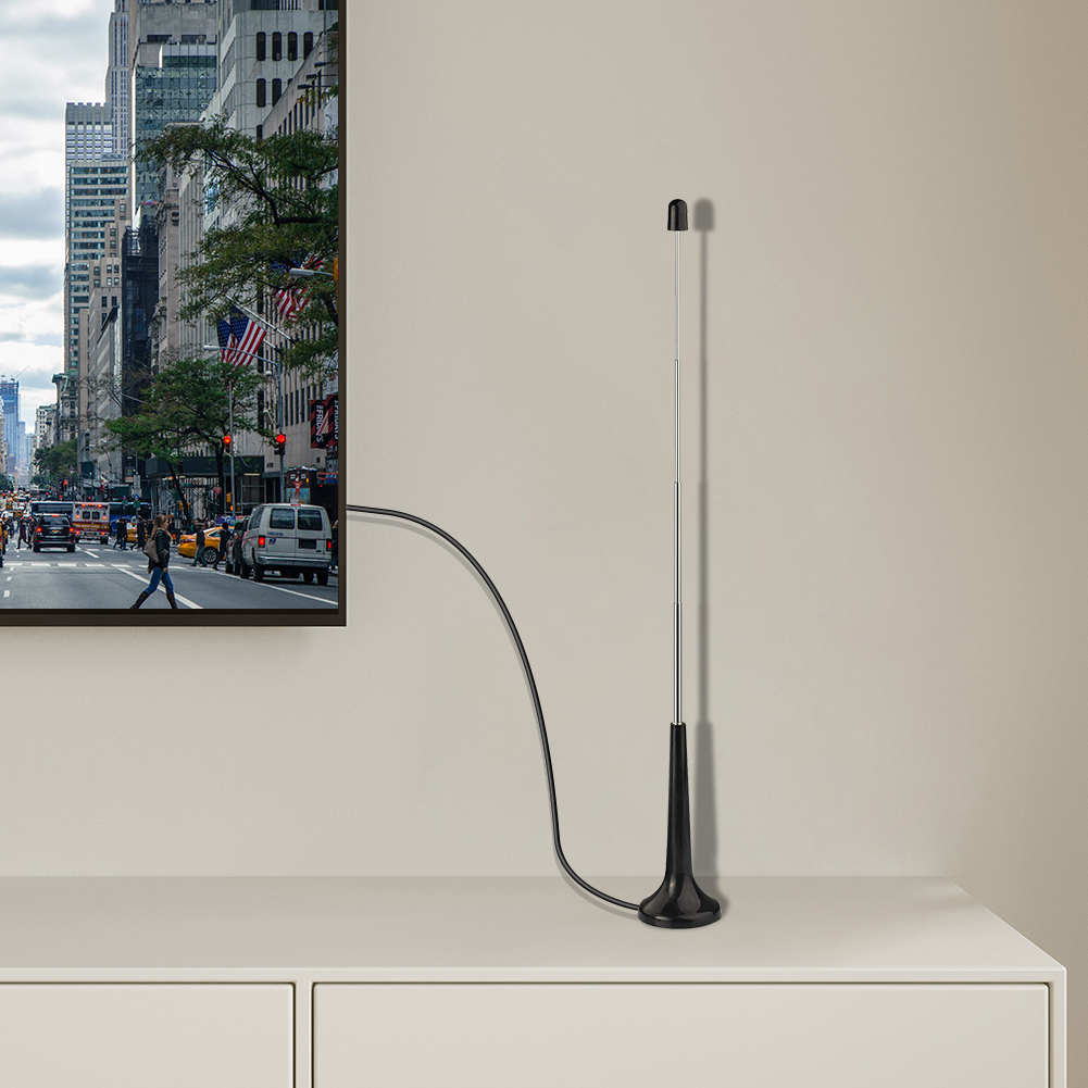 DAB FM Antennas with 3 Adapter Indoor FM Radio Antennas 75 Ohm DAB Radio Replacement Antenna for Household Digital FM Radio