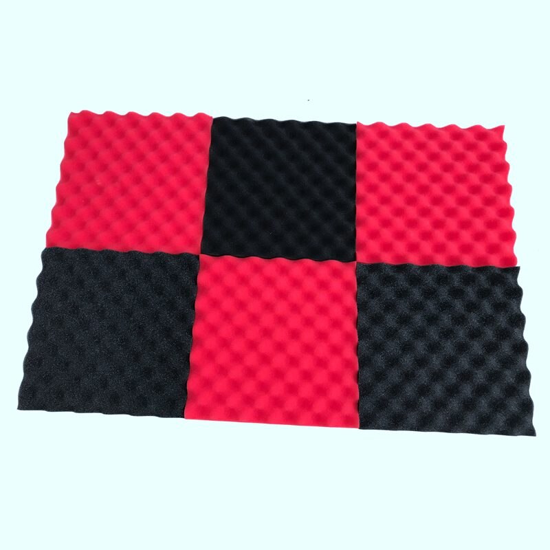 6 Pcs - Acoustic Foam Sound Proof Foam Panels Noise Dampening Foam Studio Music Equipment 1.2 inch x 12 inch x 12 inch