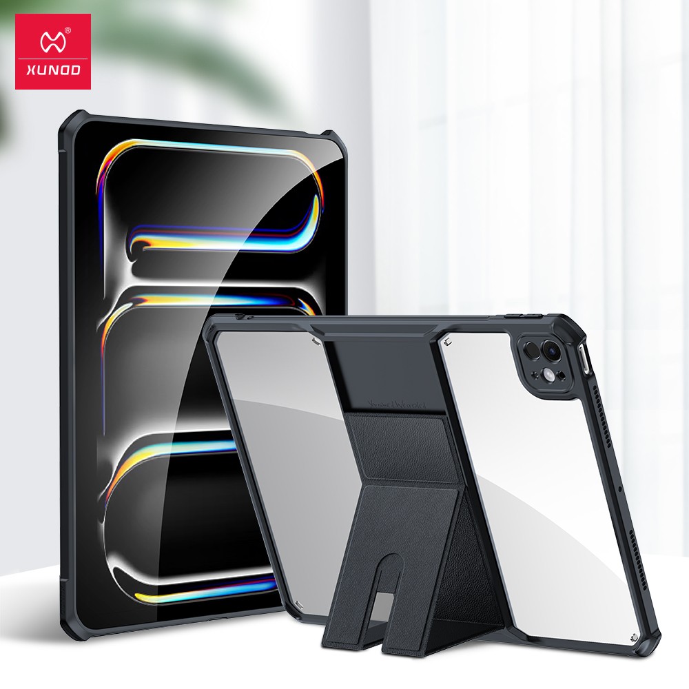 Xundd Case For iPad Pro 11 13 Air 11 13 Tablet Cover Airbag Shockproof Shell with Invisible Magnetic Bracket Holder