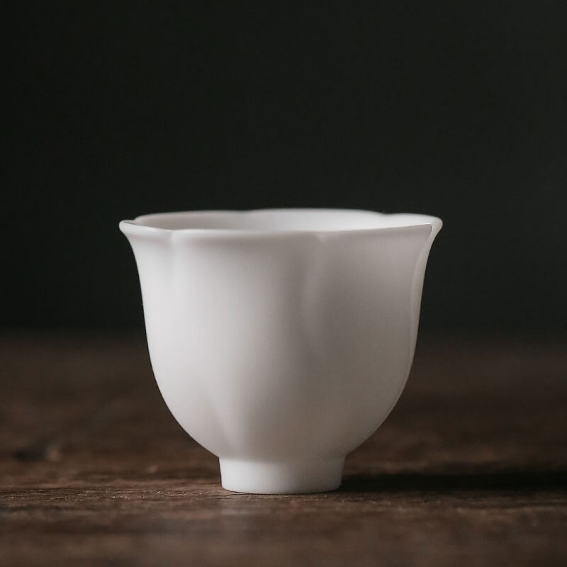 Tangpin dehua keramiske tekopper hvid porcelæn tekop håndlavet kinesisk kung fu kop drinkware: Stil e