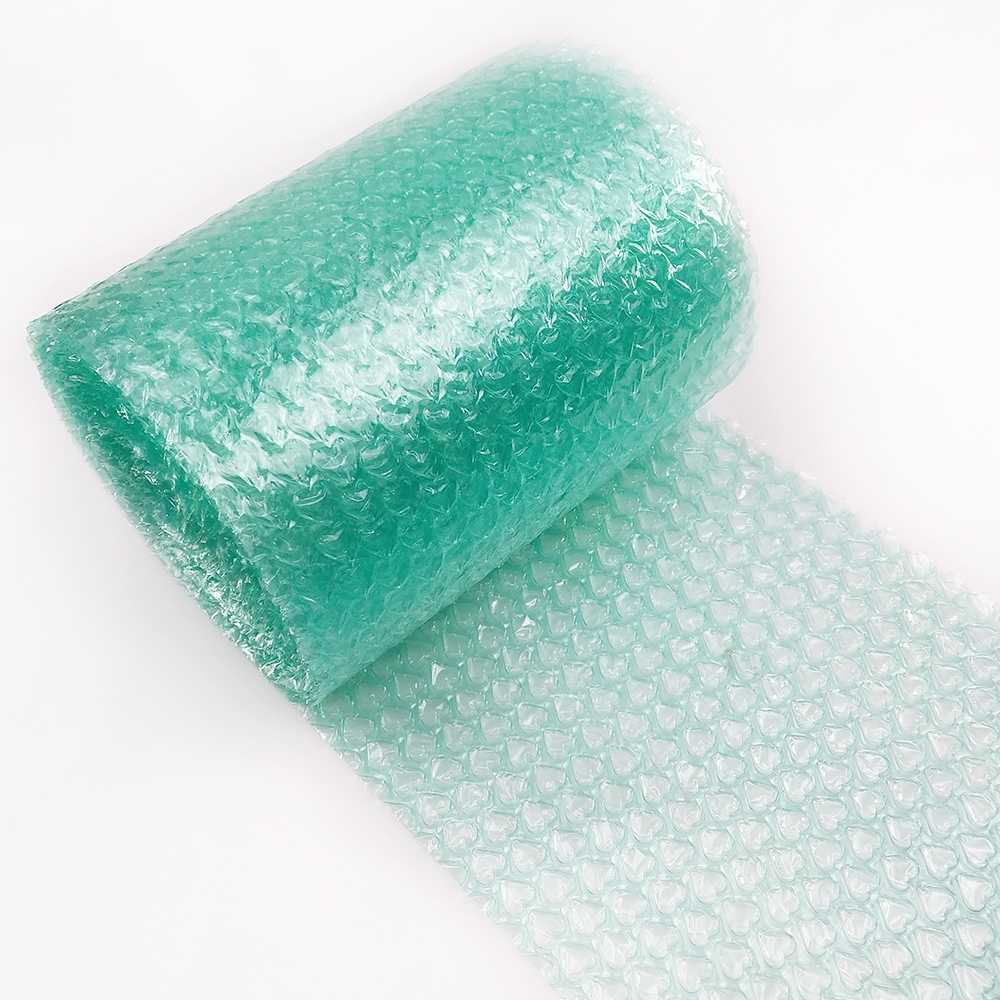 20Cm X 5M/Roll Liefde Hart-Vorm Mini Air Bubble Film Wrap Verpakking Filler Party gunsten Bruiloft Festival Decoratie: Green